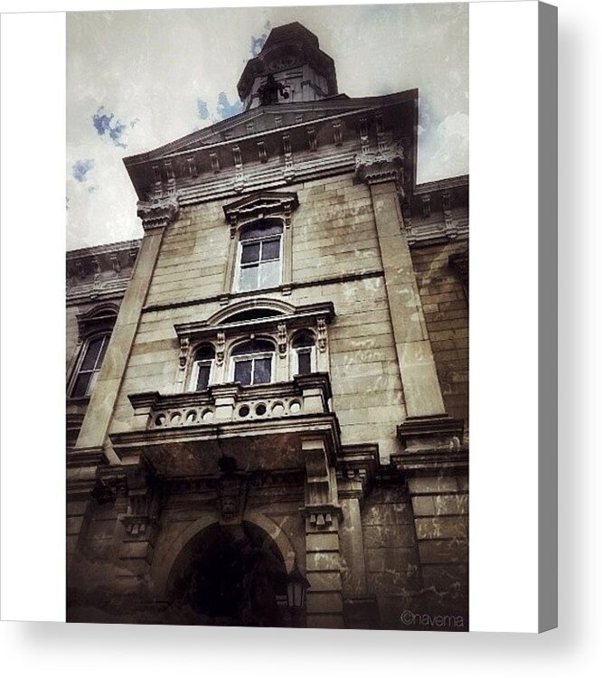 Teamrebel Acrylic Print featuring the photograph Local Courthouse by Natasha Marco