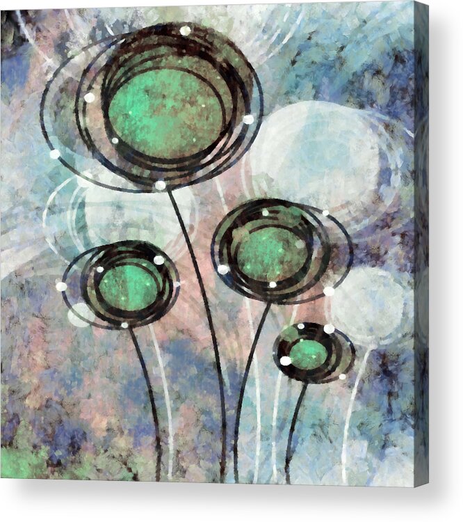 Lolli Acrylic Print featuring the mixed media Lollipop 3 by Angelina Tamez