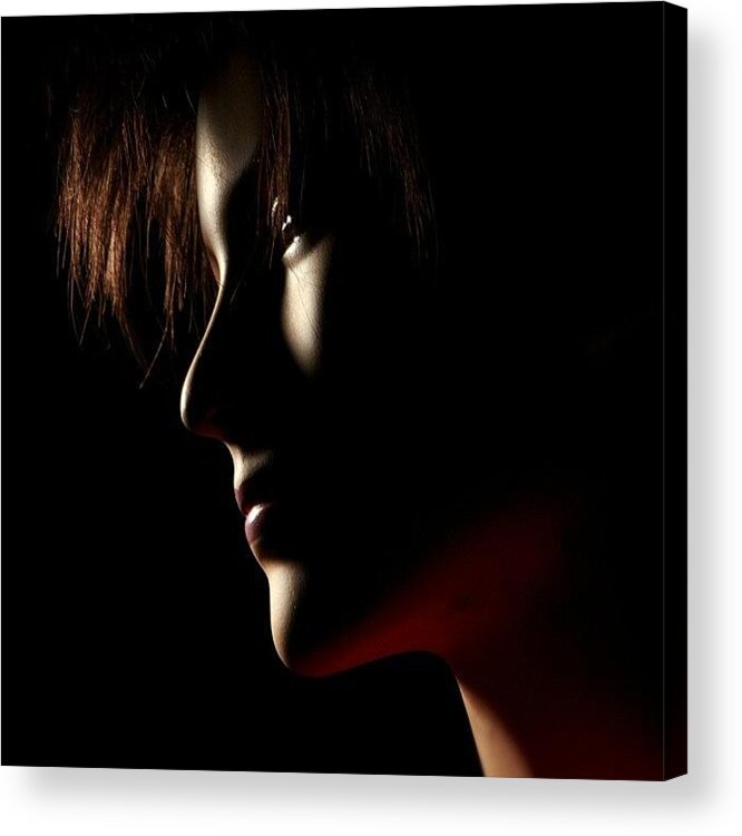 Instagnation Acrylic Print featuring the photograph Low Light #portrait by Tommy Tjahjono
