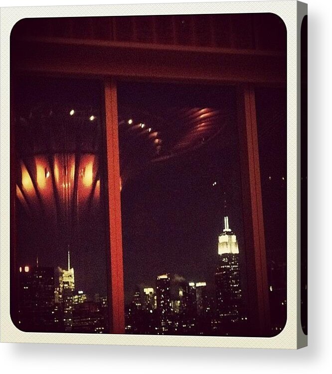 Navema Acrylic Print featuring the photograph Manhattan Reflection by Natasha Marco