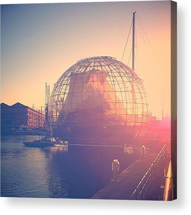 Harbour Acrylic Print featuring the photograph Message In A Bubble #travel #italy #ig by A Rey