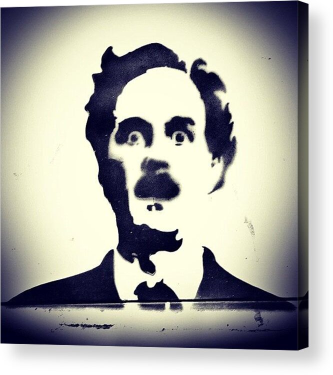 Stencil Acrylic Print featuring the photograph #montypython #johncleese #comedy by A Rey