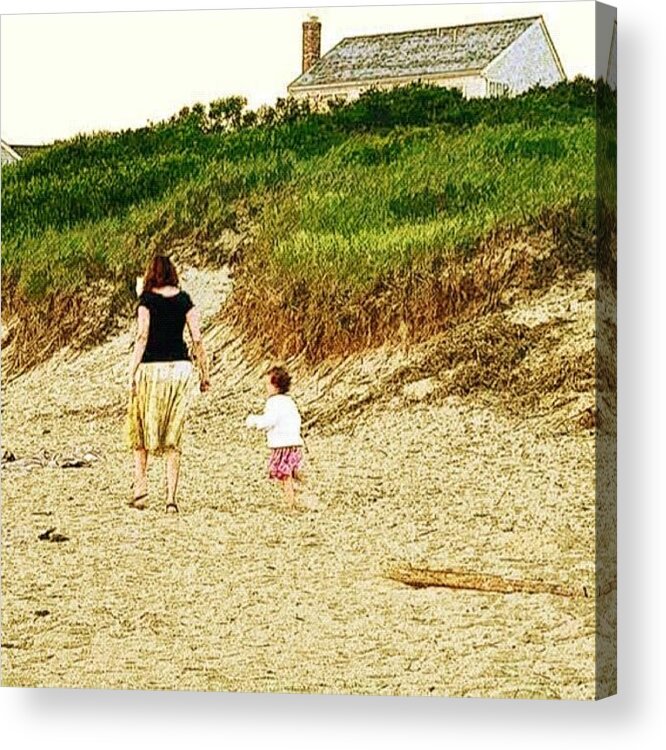 Cape Cod Acrylic Print featuring the photograph Mother and Child by Edward Sobuta