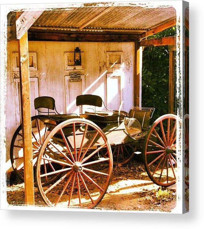 Vintage Acrylic Print featuring the photograph Old Chariot by Olivier Pasco