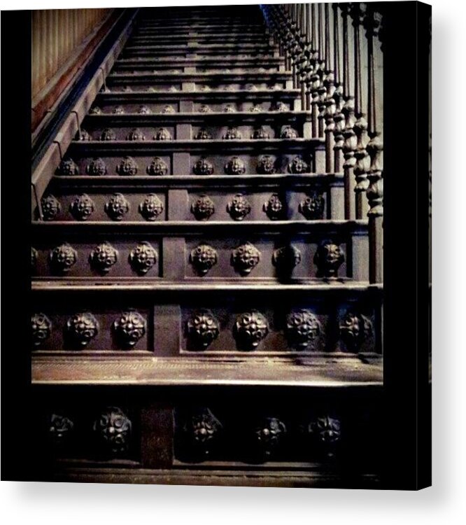  Acrylic Print featuring the photograph Old Court House Museum Stairs To The by Linde Wyser