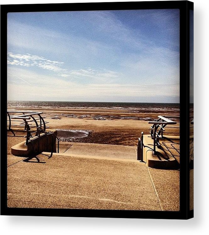 Blackpool Acrylic Print featuring the photograph Ooo I Do Like To Be Beside The Seaside by Sand I Am
