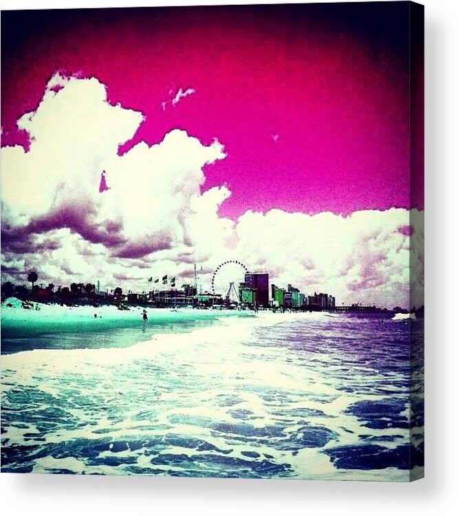 Beautiful Acrylic Print featuring the photograph Pic Redo #beach #summer #prettycolors by Katie Williams