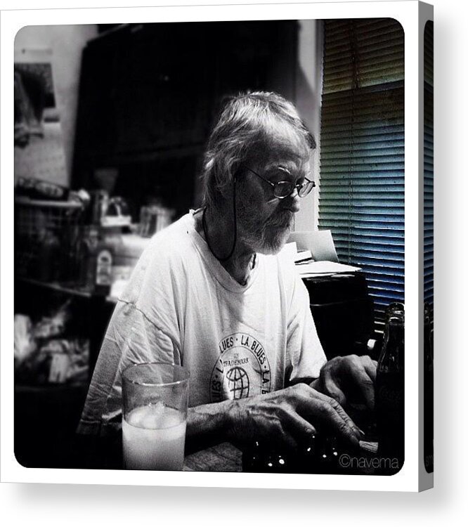Blackandwhite Acrylic Print featuring the photograph Resident Local by Natasha Marco