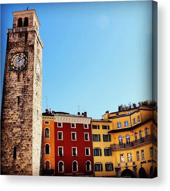 City Acrylic Print featuring the photograph Riva Del Garda by Luisa Azzolini