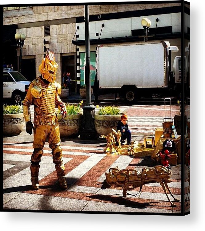 Instapic Acrylic Print featuring the photograph Robot Man by T Catonpremise