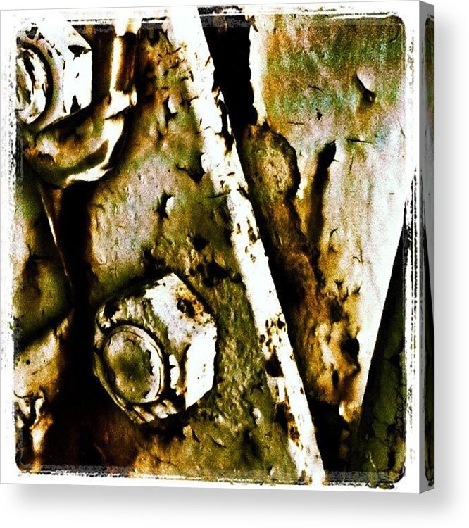 Sevendead Acrylic Print featuring the photograph Rusty Door by Dave Edens