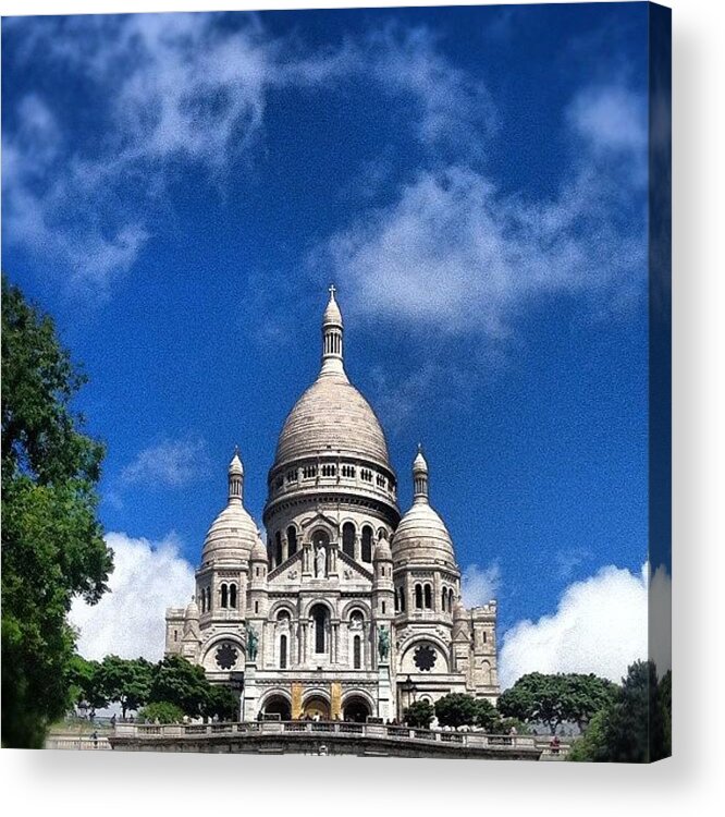 Beautiful Acrylic Print featuring the photograph Sacre Coeur by Marce HH
