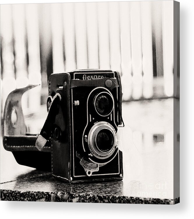 Vintage Camera Photo Acrylic Print featuring the photograph See the world through my lens by Ivy Ho