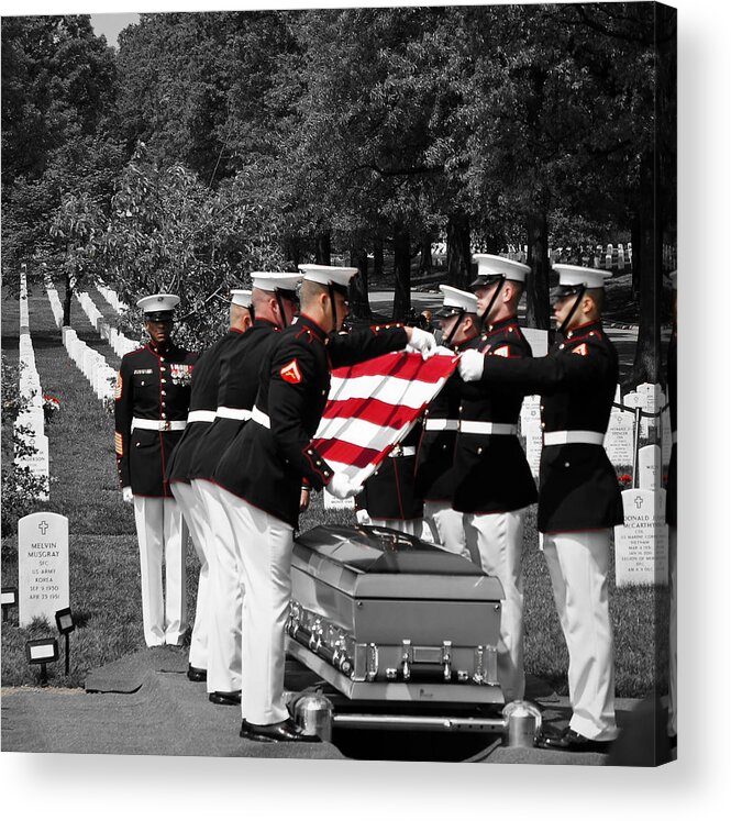 Arlington National Cemetery Acrylic Print featuring the photograph Semper Fi by Lynn Wohlers