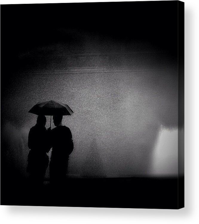 Blackandwhite Acrylic Print featuring the photograph Sharing by Robbert Ter Weijden