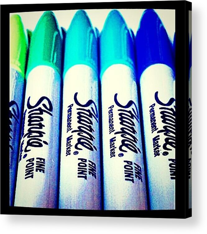 #sharpies #sharpie #colorful #pens #pen Acrylic Print