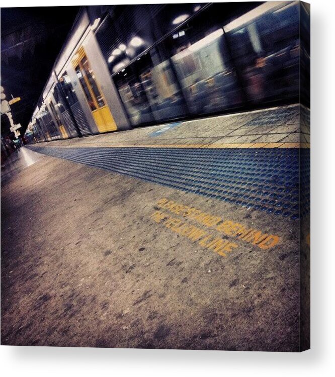Instagram Acrylic Print featuring the photograph Shot From Behind The Yellow Line by Luke Reynolds