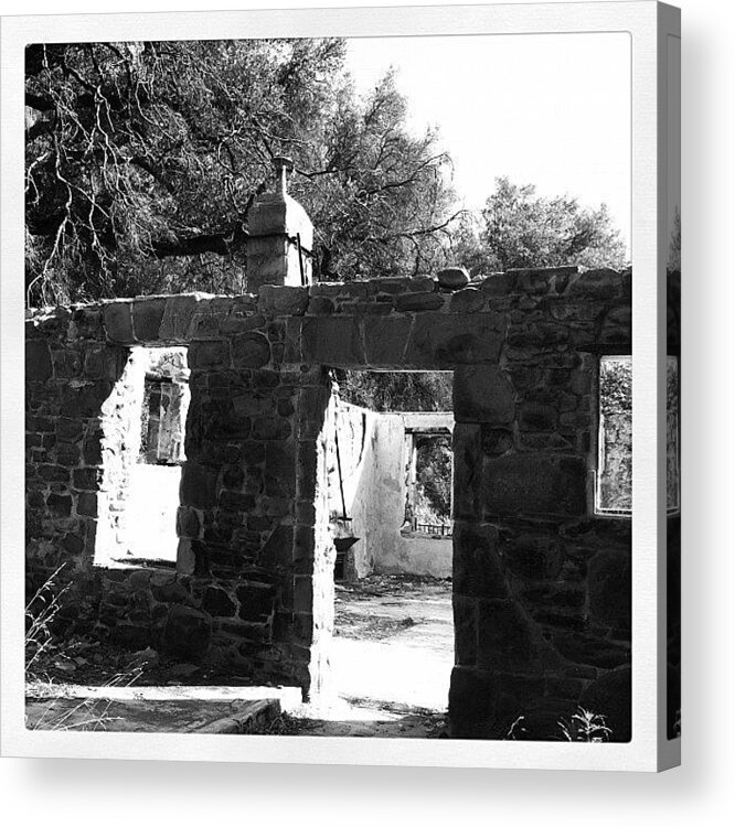 Ruins Acrylic Print featuring the photograph Skeletal by Rose Champagne