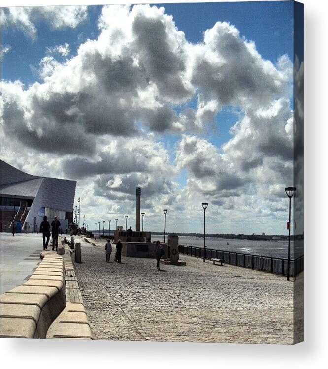 Beautiful Acrylic Print featuring the photograph Sky In Liverpool, This Pic Was Talken by Abdelrahman Alawwad