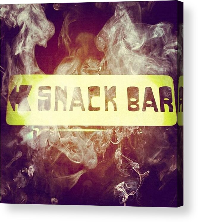 Picture Acrylic Print featuring the photograph Smoke Bar by Vicente Marti