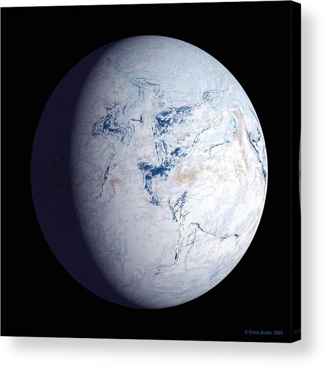 Snowball Earth Acrylic Print featuring the photograph Snowball Earth by Chris Butler