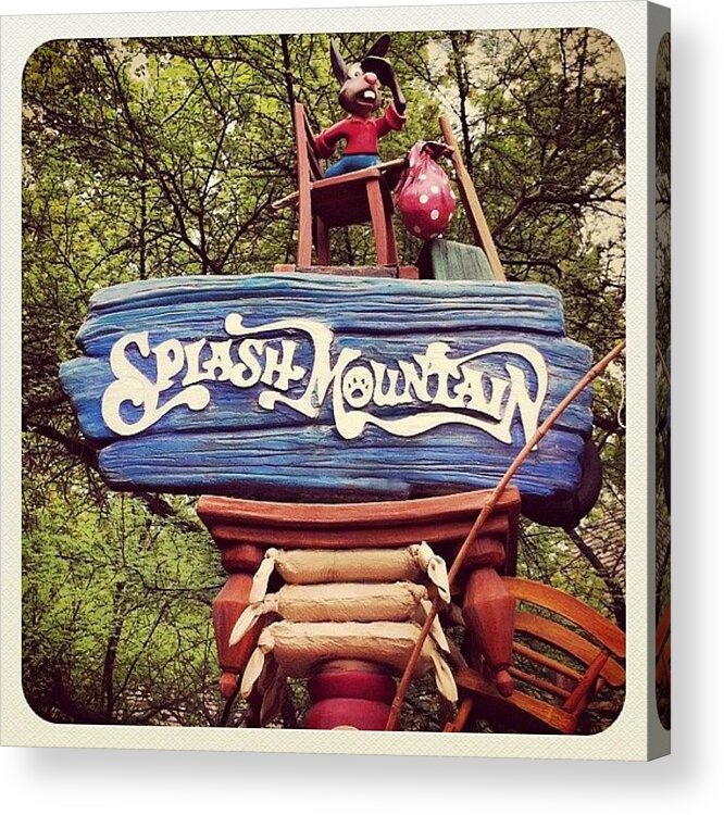 Orlando Acrylic Print featuring the photograph Splash Mountain #greatest #ride #ever by Sebastiaan Van der Graaf
