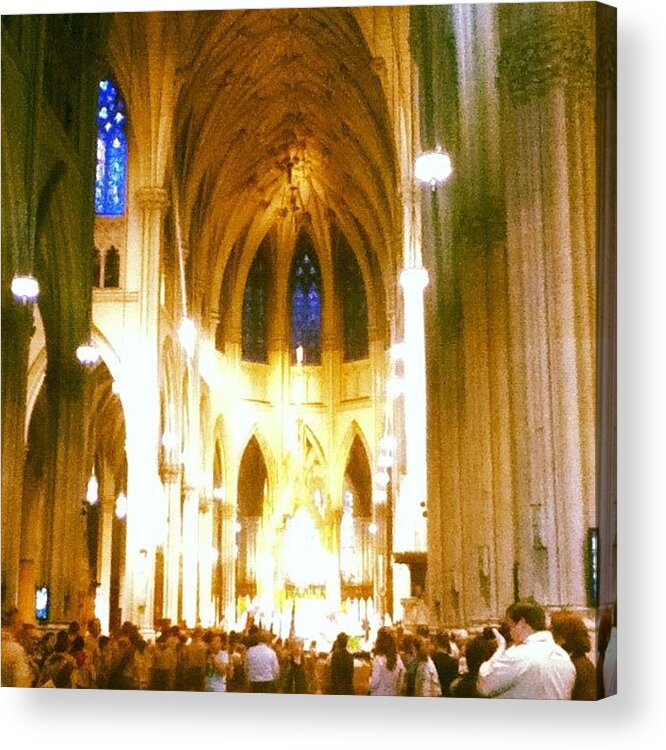 Saint Acrylic Print featuring the photograph St. Patrick's Cathedral by Kayla Mitchell