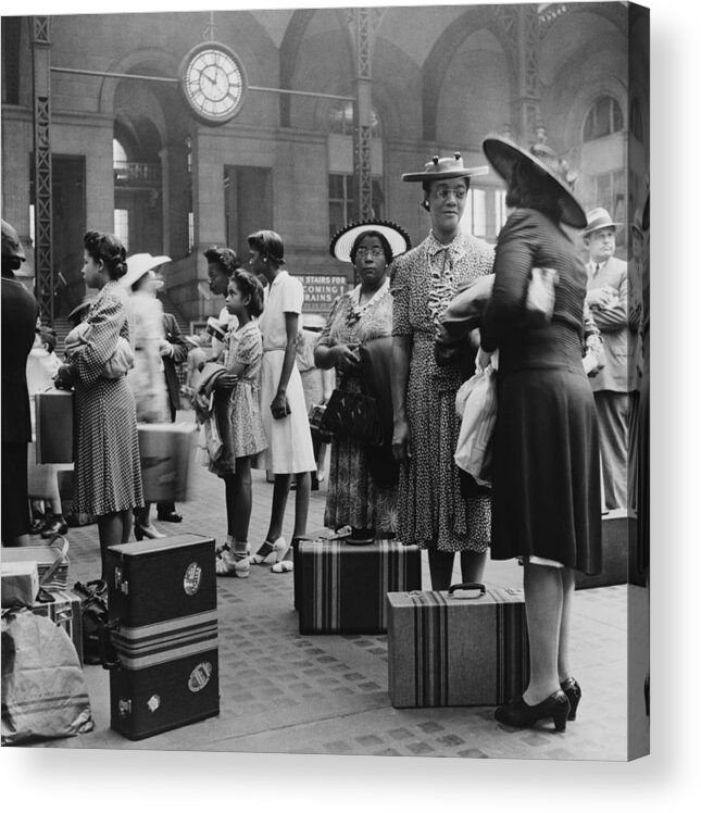 History Acrylic Print featuring the photograph Stylishly Dressed African American by Everett