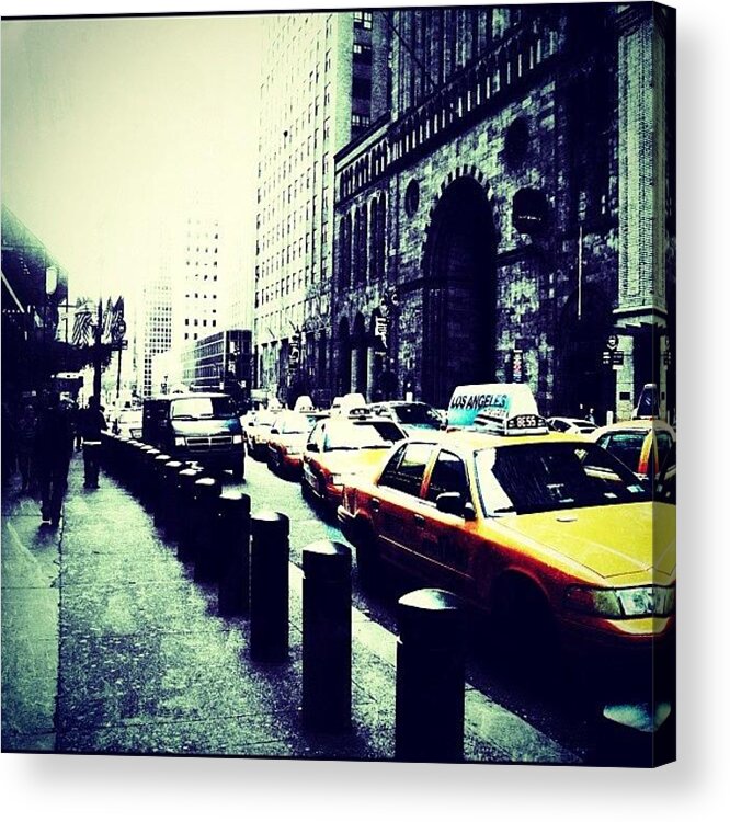 Taxi Acrylic Print featuring the photograph Taxi! by Vicente Marti
