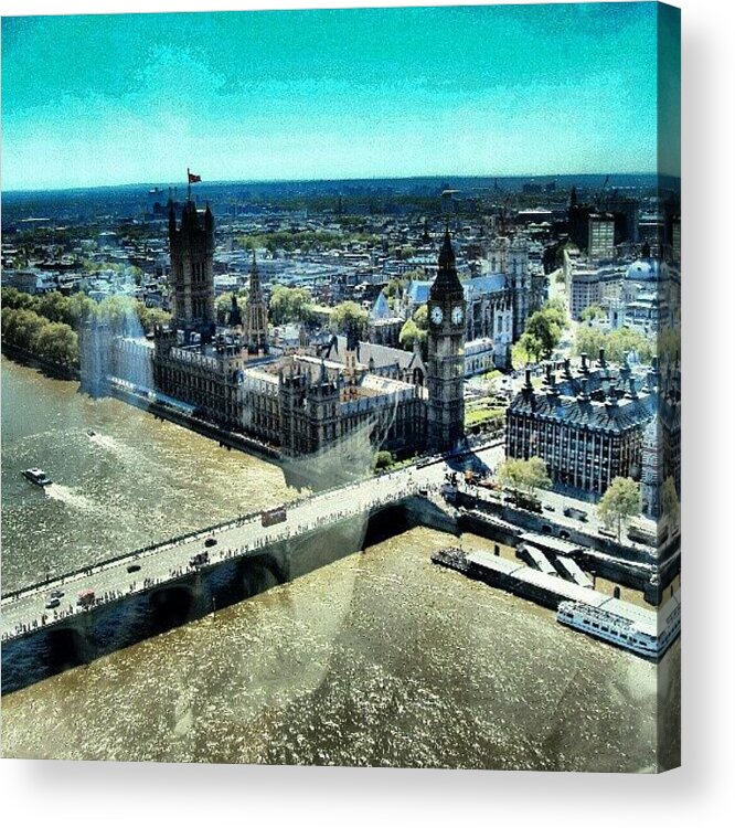 London Acrylic Print featuring the photograph Thames River, View From London Eye | by Abdelrahman Alawwad