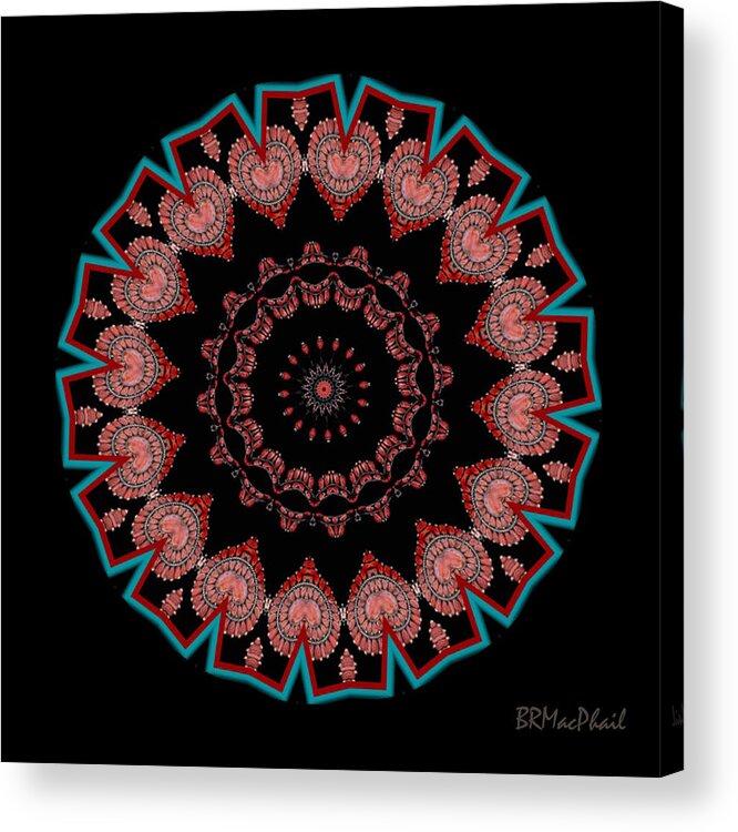 Kaleidoscope Acrylic Print featuring the photograph The Coral Jewel by Barbara MacPhail