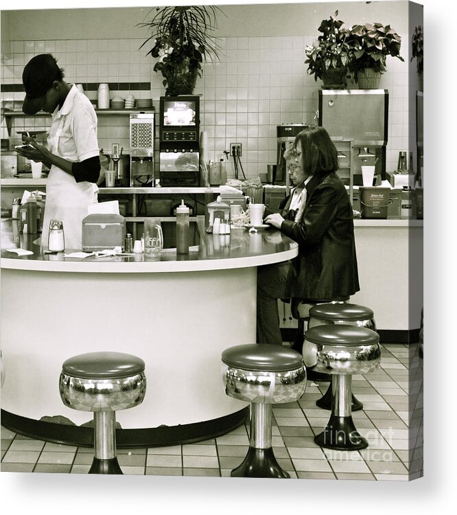 Diner Acrylic Print featuring the photograph The Diner by Kate Purdy