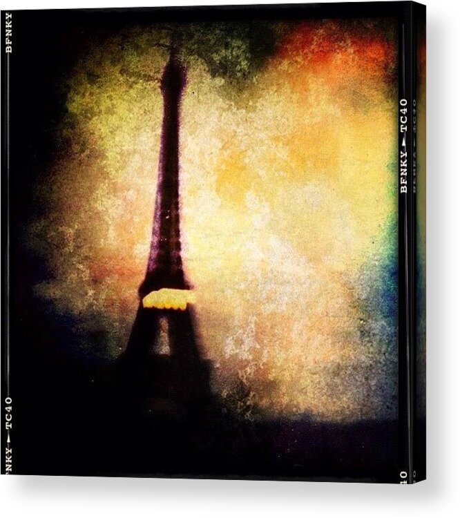 Navema Acrylic Print featuring the photograph The Eiffel Tower (paris, France) by Natasha Marco