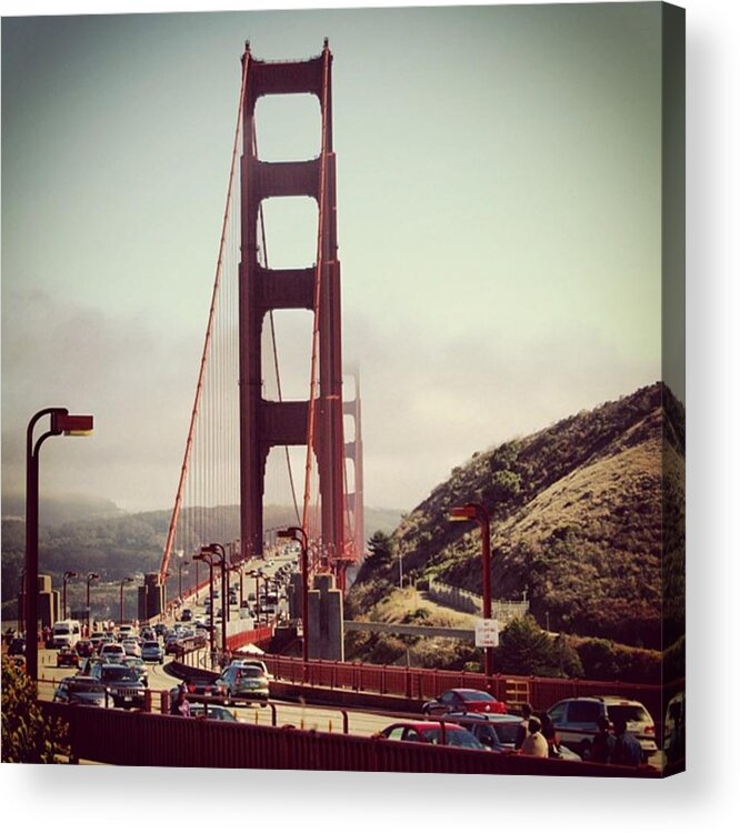 Architecture Acrylic Print featuring the photograph The Golden Gate by Luisa Azzolini