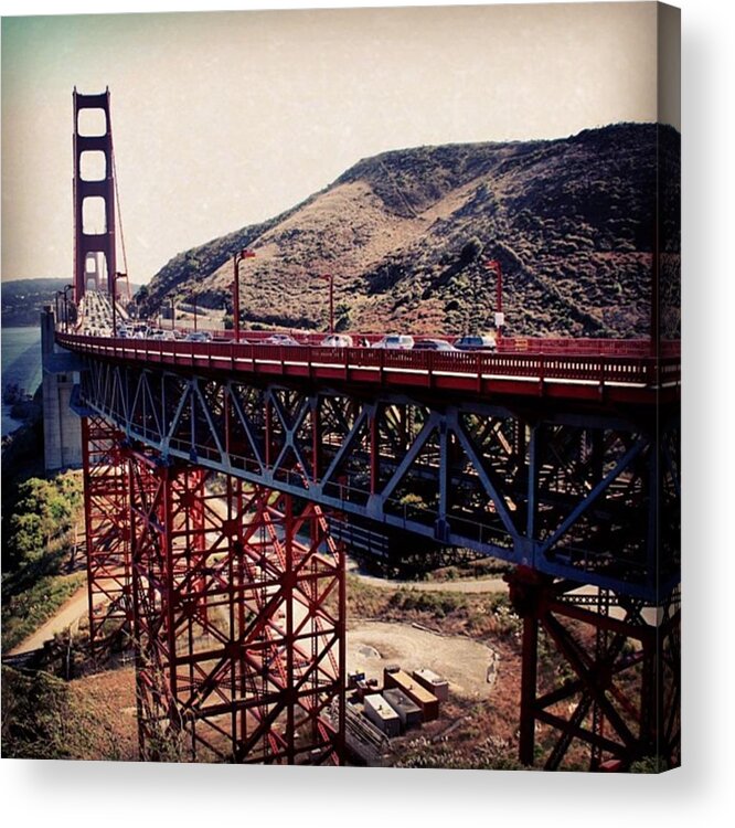 San Francisco Acrylic Print featuring the photograph The Golgen Gate by Luisa Azzolini
