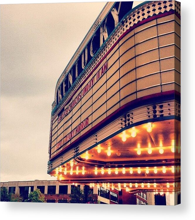 Theater Acrylic Print featuring the photograph The Kentucky Theater by Andrew Pennington