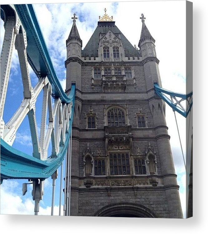 Blue Acrylic Print featuring the photograph Tower Bridge #towerbridge #london by Luke Cameron