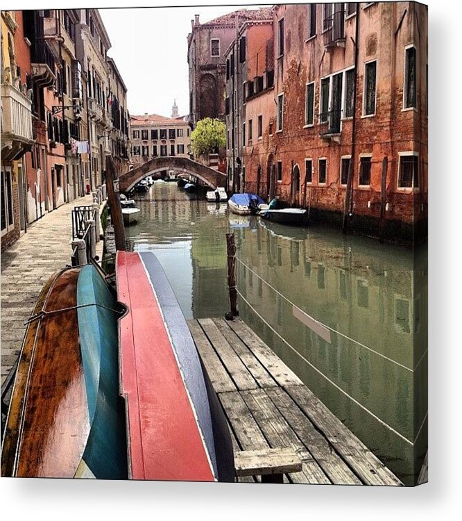 Venice Acrylic Print featuring the photograph #venice #italy #webstagram by Irina Moskalev