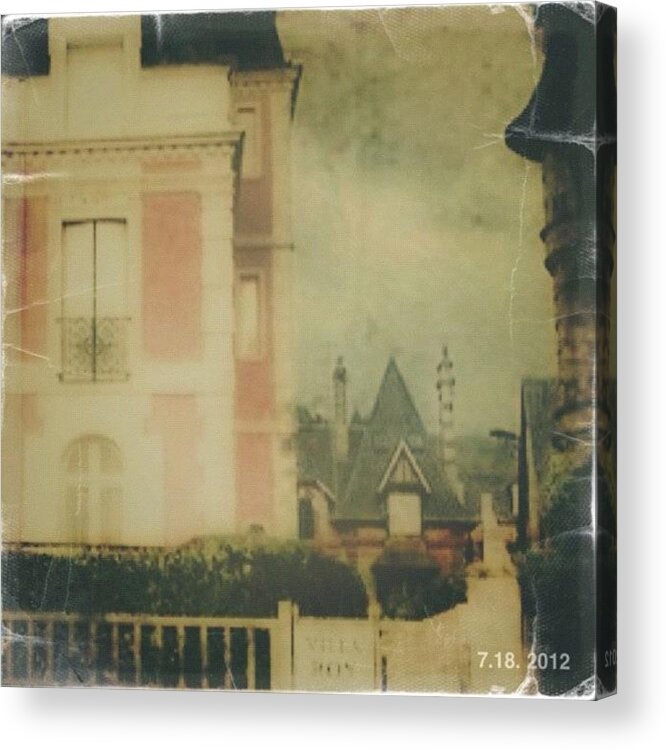 House Acrylic Print featuring the photograph Village in France by Susan Libby