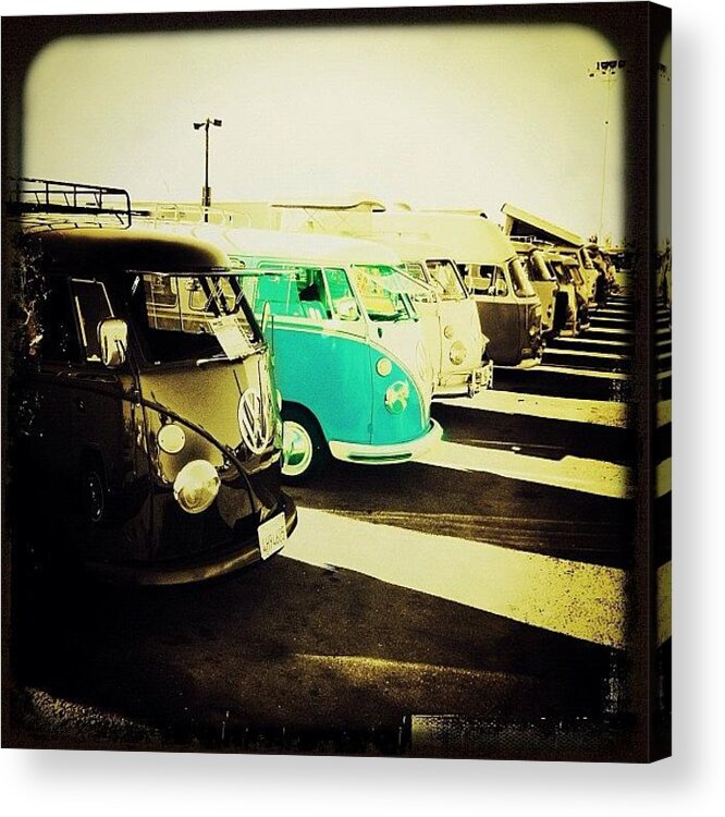 Bus Acrylic Print featuring the photograph #vw #volkswagon #bus #buses by Exit Fifty-Seven