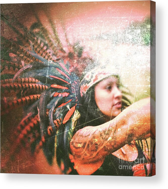 Warrior Acrylic Print featuring the photograph Warrior Dance by Kevyn Bashore
