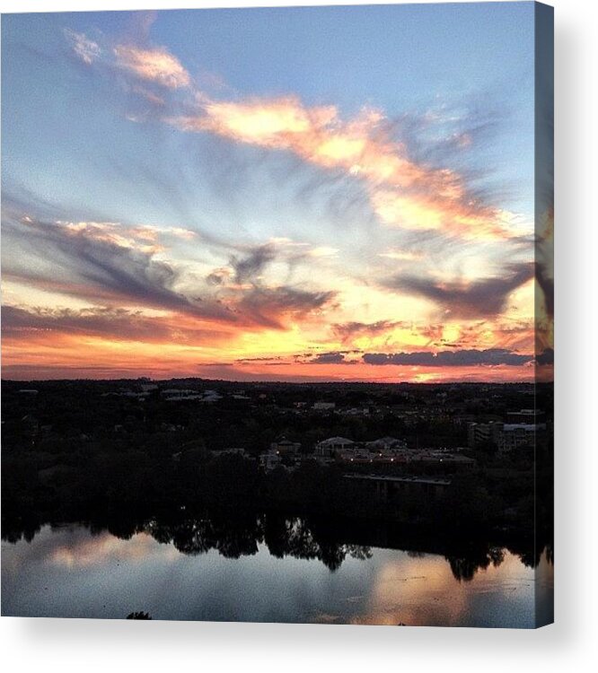 Instagram Acrylic Print featuring the photograph Wednesday #sunset. Also, I Am Having A by Ashley Martin