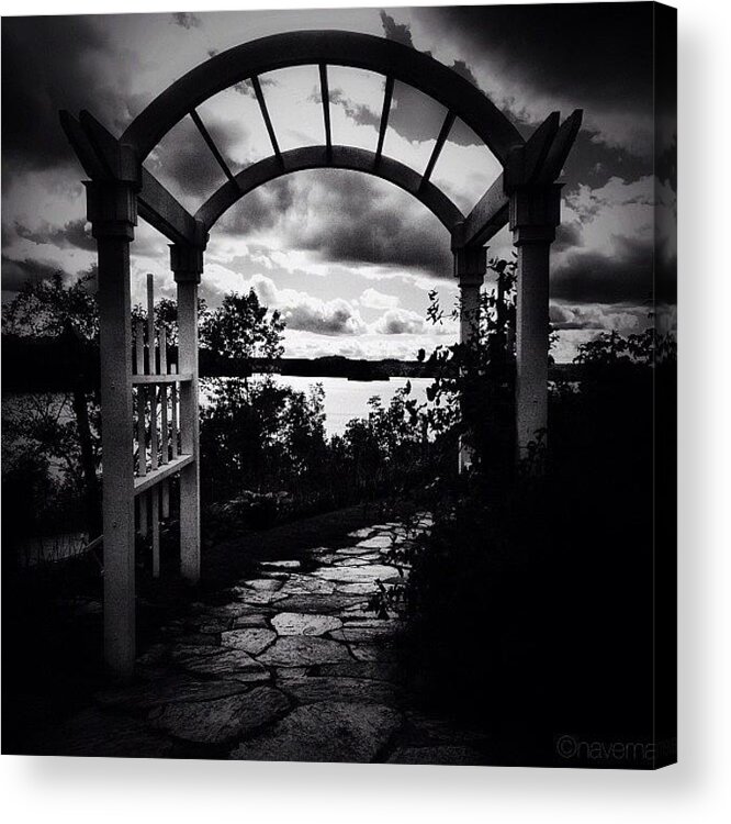 Blackandwhite Acrylic Print featuring the photograph Welcome by Natasha Marco