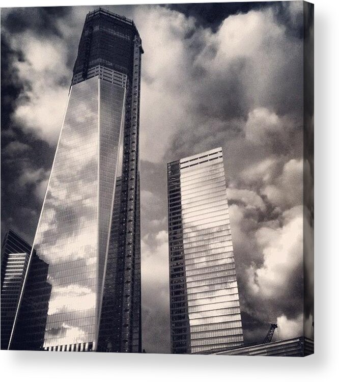 Igersnyc Acrylic Print featuring the photograph Wtc - New York by Joel Lopez