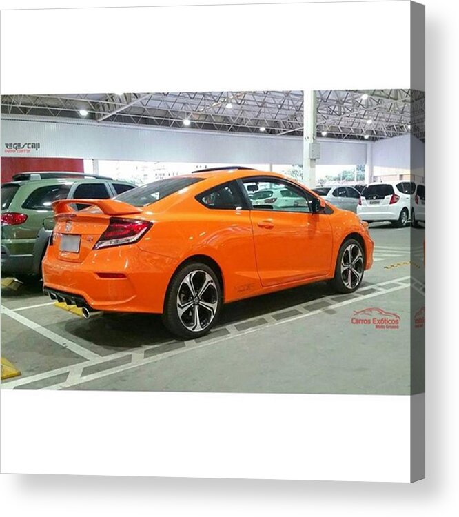 Matogros Acrylic Print featuring the photograph 🏁 New Civic Si by Carros Exoticos 