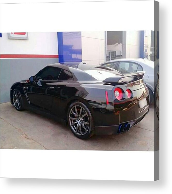 Matogrosso Acrylic Print featuring the photograph 🏁 Nissan Gt-r by Carros Exoticos 