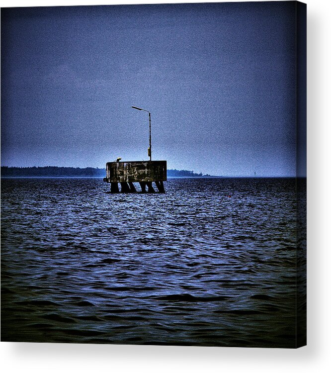 Lehtokukka Acrylic Print featuring the photograph The Dock of Loneliness by Jouko Lehto