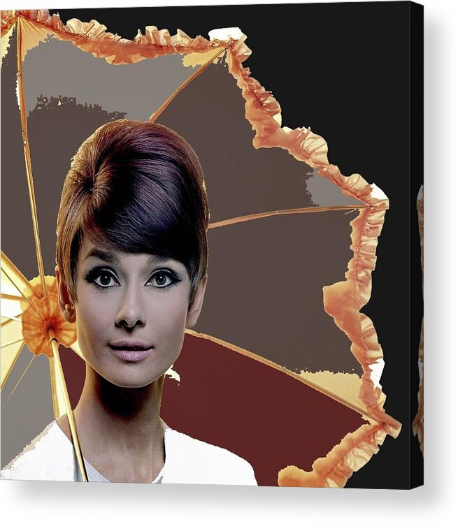Audrey Hepburn C.1964 Acrylic Print featuring the photograph Audrey Hepburn C.1964-2015 #1 by David Lee Guss
