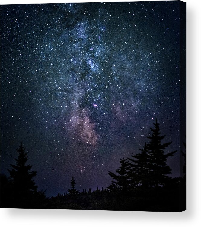 Maine Acrylic Print featuring the photograph Cosmic Cadillac #1 by Robert Fawcett