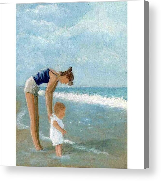 Atthebeach Acrylic Print featuring the photograph 'first Timer' #1 by Karyn Robinson